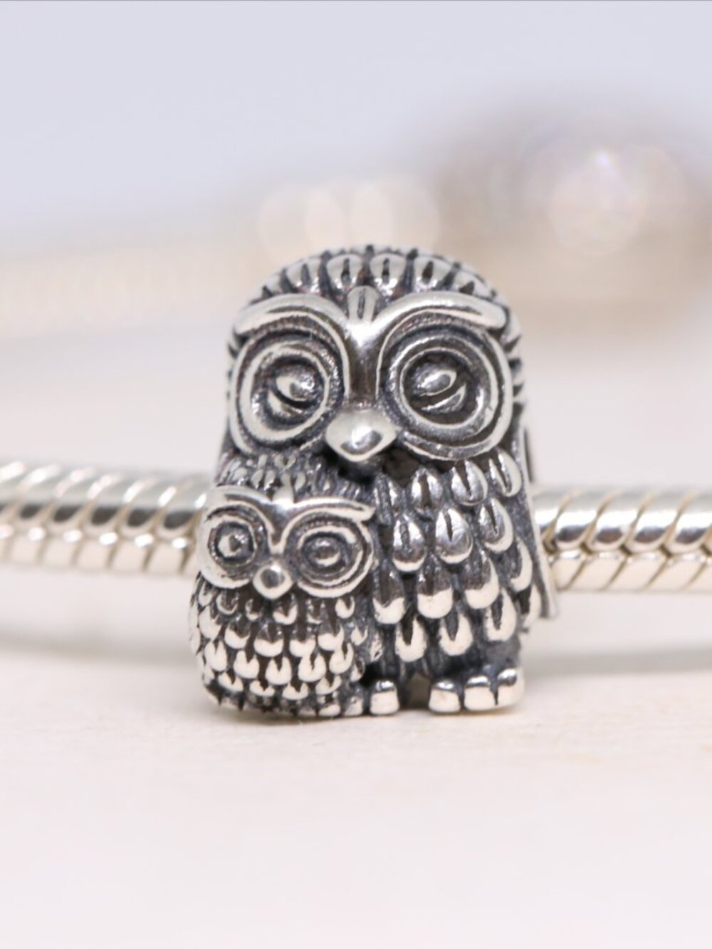 Pandora Owl Charm Silver ALE S925 Animal Jewelry Gift 791966